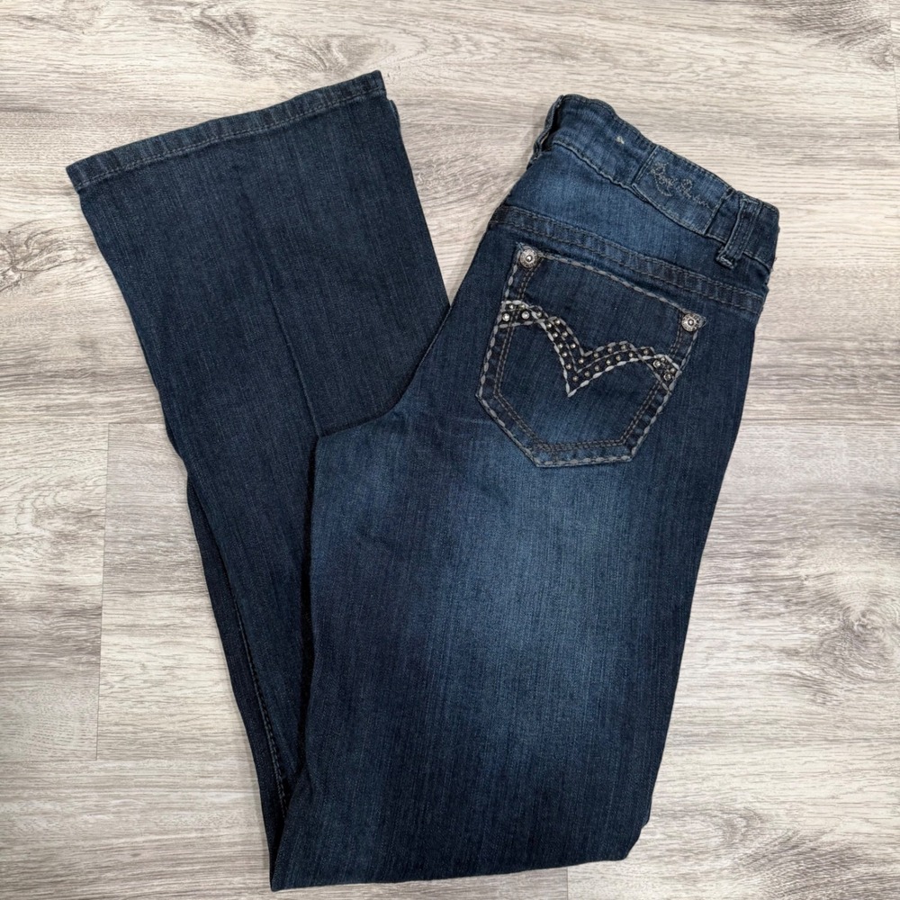 Royal Premium Embellished Dark Wash Bootcut Jeans‎ Womens Size 6